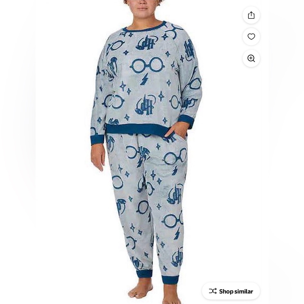 Warner Bros. Harry Potter Gold and White Lounge Set NWT XXL